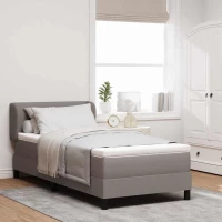 κρεβάτι box spring vidaXL με στρώμα ταμπά 90x190 εκ. από ύφασμα