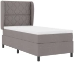 vidaXL Κρεβάτι με Στρώμα σε Ταουπί, 100x200 εκ. Υφασμάτινο