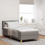 vidaXL Κρεβάτι Box Spring με Στρώμα Ταυπέ, 80 x 200 εκ., Υφασμάτινο.
