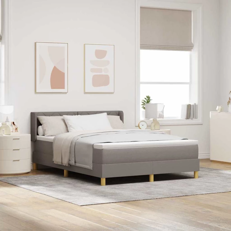 vidaXL Συρταριέρα με Στρώμα Ταύρος, 160 x 200 εκ, Ύφασμα
