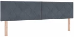 Κρεβάτι Box Spring με στρώμα vidaXL Σκούρο Γκρι 180x200 εκ. Βελούδο