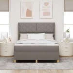 vidaXL Κρεβάτι με Στρώμα & LED Ταμπά 160x200 εκ Fabrics