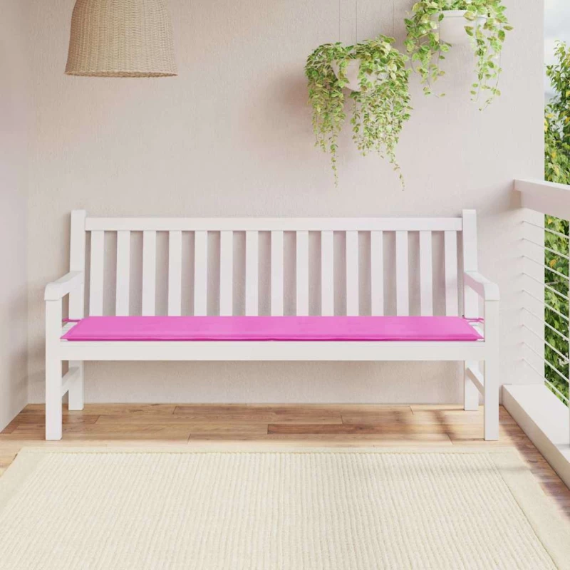 vidaXL Μαξιλάρι Κήπου Ροζ 180x50x4 εκ Ύφασμα Oxford