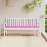 vidaXL Μαξιλάρι Κήπου Ροζ 180x50x4 εκ Ύφασμα Oxford