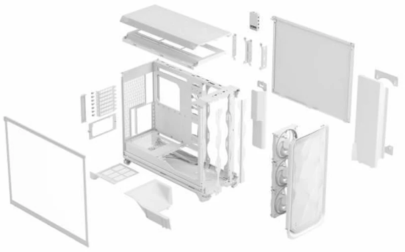 Κουτί Μέσος Πύργος ATX Fractal Λευκό