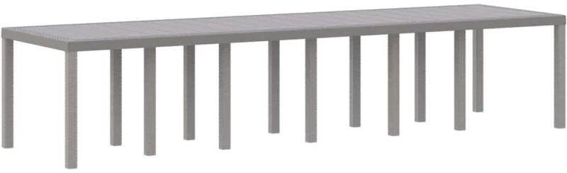 vidaXL Σετ Εξωτερικής Τραπεζαρίας 13 pcs Ανοιχτό γκρι Σετ 12 Ατόμων