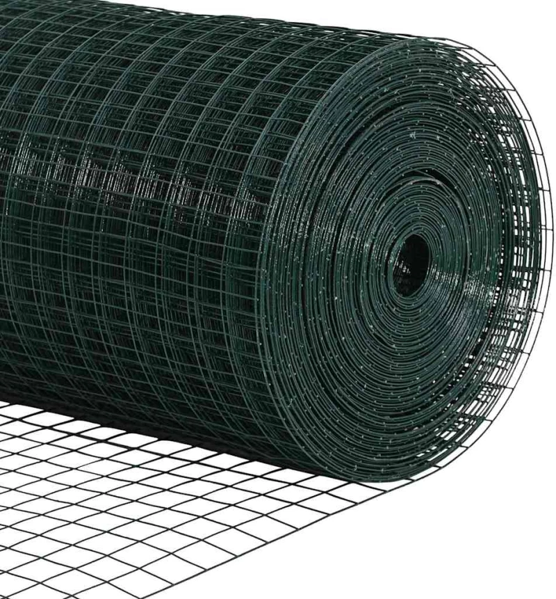 vidaXL Συρματόπλεγμα Πράσινο 0,6x50 μ, Σίδηρος
