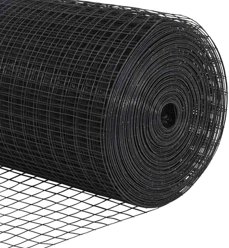 vidaXL Γκρι Σιδερένιος Φράκτης 0.6x100 μ