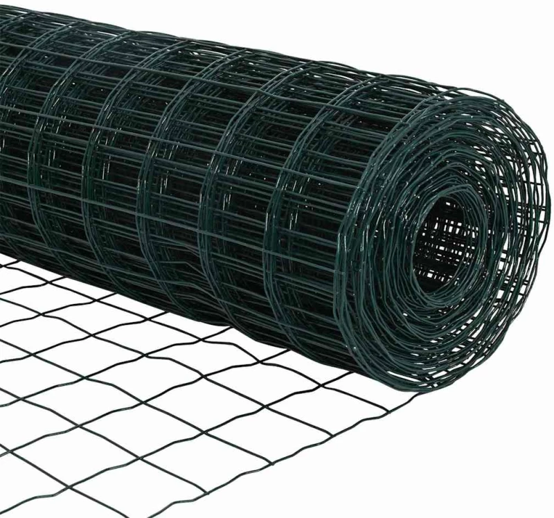 vidaXL Πράσινος Ευρωπαϊκός φράκτης 0.6x25 μ. από χάλυβα