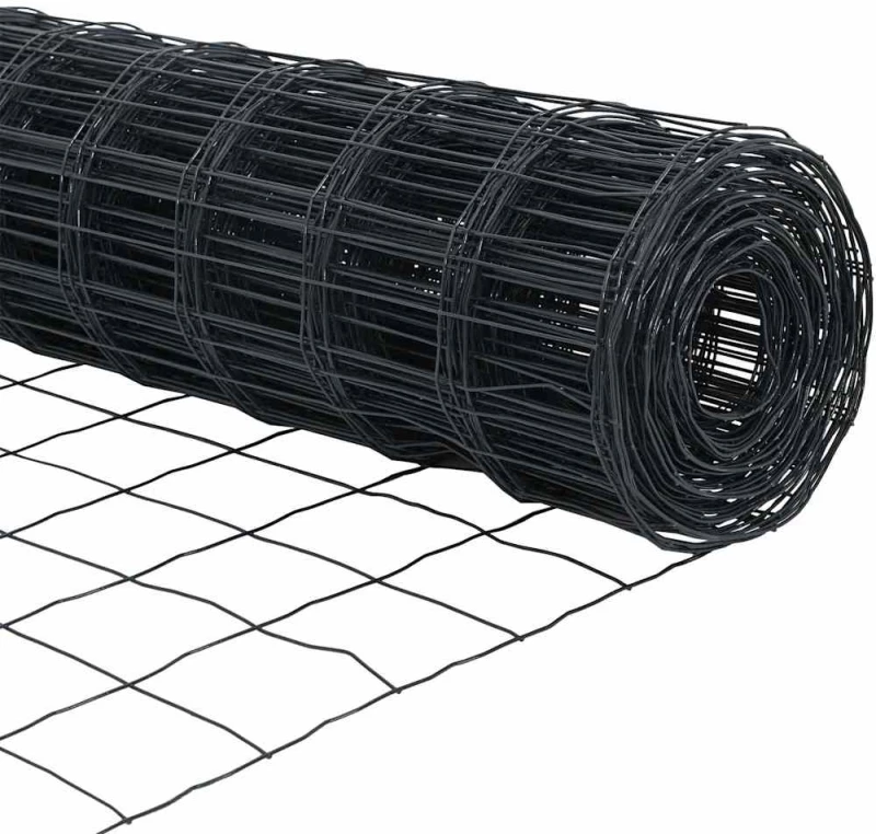 vidaXL Ευρωπαϊκό Φράκτη Γκρι 0.6x10 μ Χάλυβας