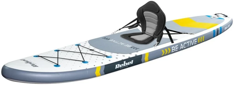 Φουσκωτή Κυματοσανίδα Paddle Surf με Αξεσουάρ Rebel RBA-4500-WH Λευκό
