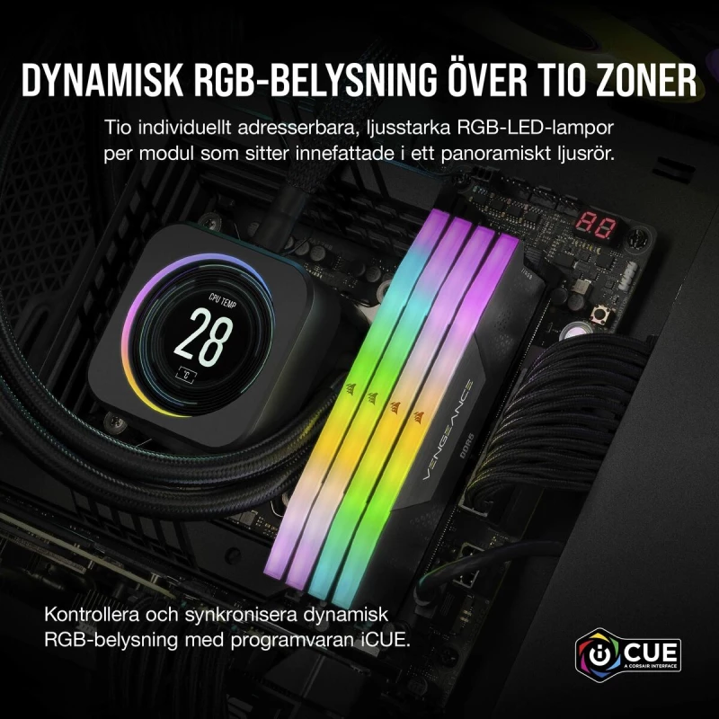 Μνήμη RAM Corsair 16 GB DDR5 SDRAM DDR5 5200 MHz CL40