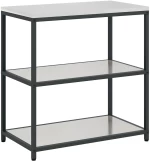 vidaXL Σετ Αποθήκευσης Κουζίνας με ράφι 3 pcs Ασημί 210 x 50 x 92 εκ