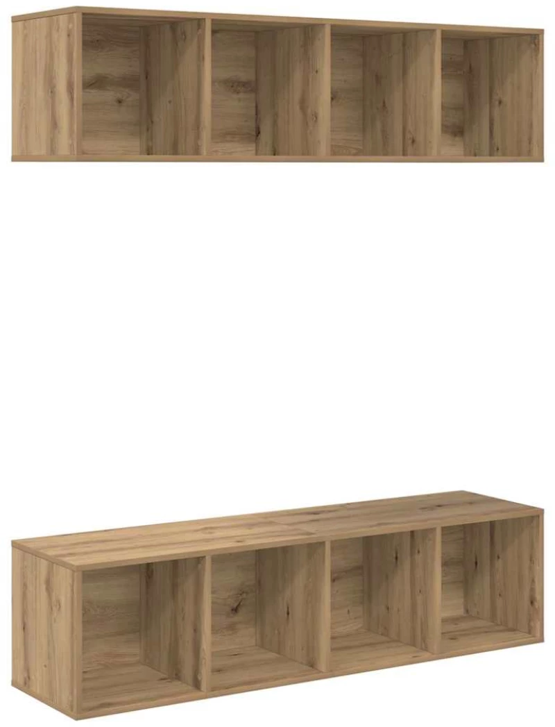 vidaXL Σετ επίπλου τηλεόρασης 2 pcs artisan δρυς 37 x 37 x 142.5 εκ
