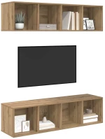 vidaXL Σετ επίπλου τηλεόρασης 2 pcs artisan δρυς 37 x 37 x 142.5 εκ