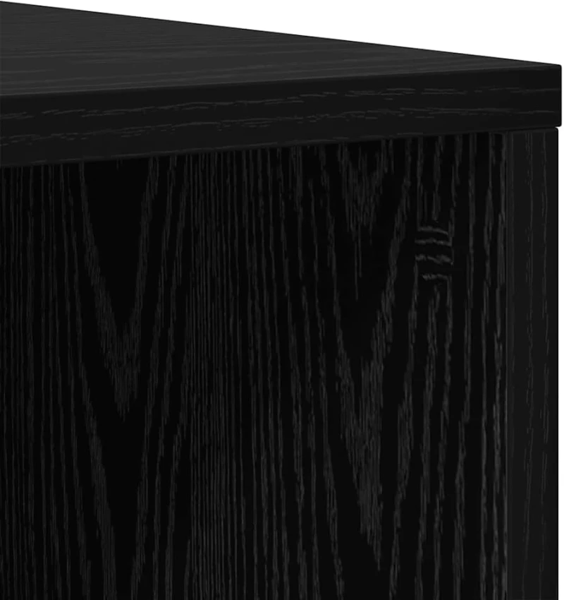 vidaXL Σετ επίπλου τηλεόρασης 2 pcs Μαύρη Δρυς 107 x 35 x 37 cm