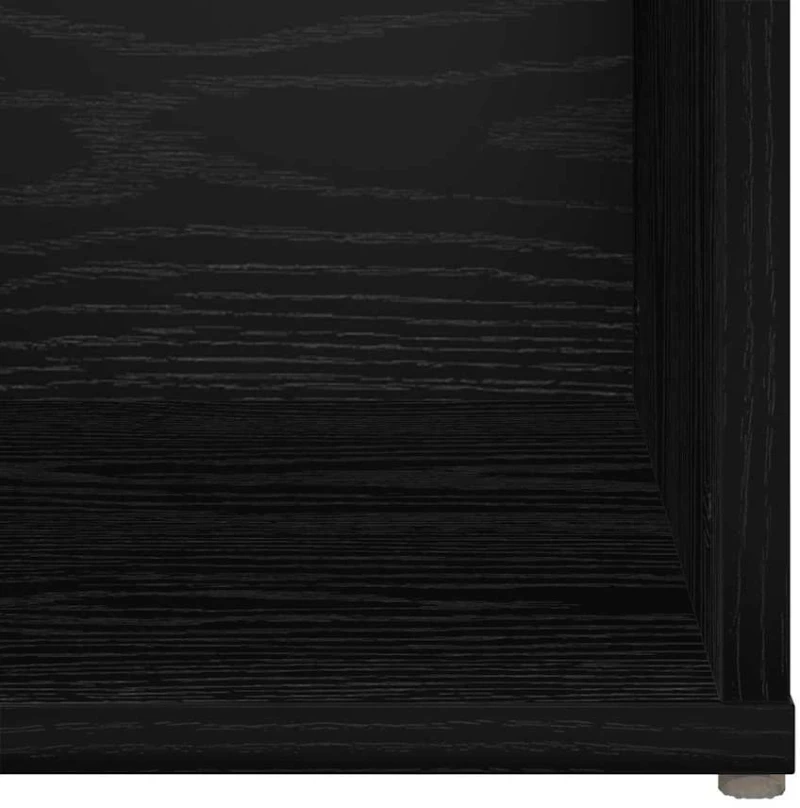 vidaXL Σετ επίπλου τηλεόρασης 2 pcs Μαύρη Δρυς 107 x 35 x 37 cm