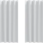 vidaXL Κουρτίνες 2 pcs Ανοιχτό Γκρι 225 x 140 εκ. Πολυεστέρας