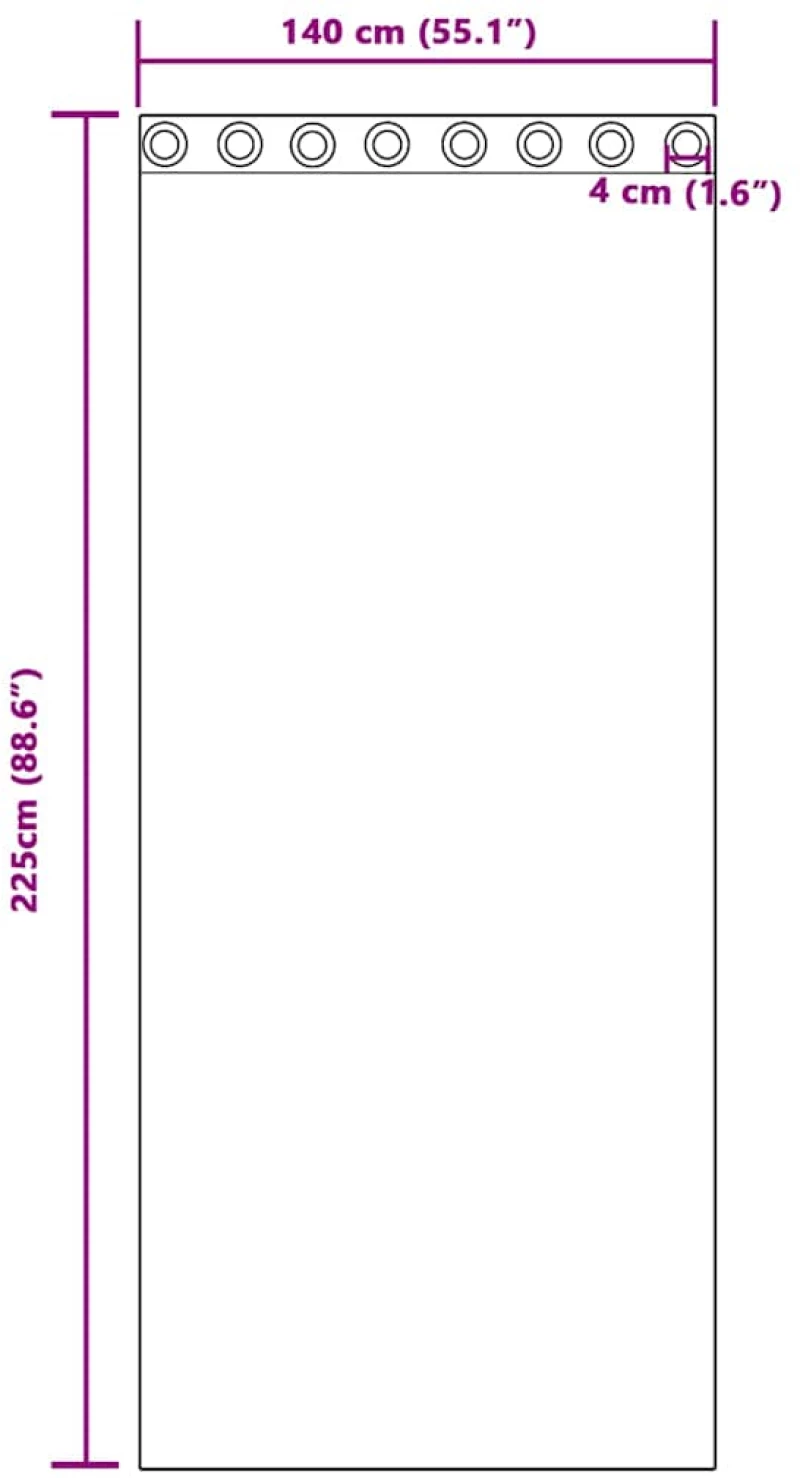 vidaXL Κουρτίνες 2 pcs Ανοιχτό καφέ 225 x 140 εκ. Πολυεστέρας