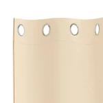 vidaXL Κουρτίνες με κουρτίνες 2 pcs Κρεμ 225 x 140 εκ. Πολυεστέρας