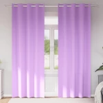 vidaXL Κουρτίνες με κουρτίνες 2 pcs Μοβ 225 x 140 εκ. Πολυεστέρας