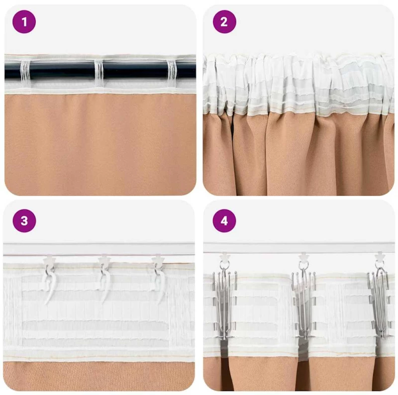 vidaXL Κουρτίνες 2 pcs Ανοιχτό καφέ 245 x 140 εκ. Πολυεστέρας