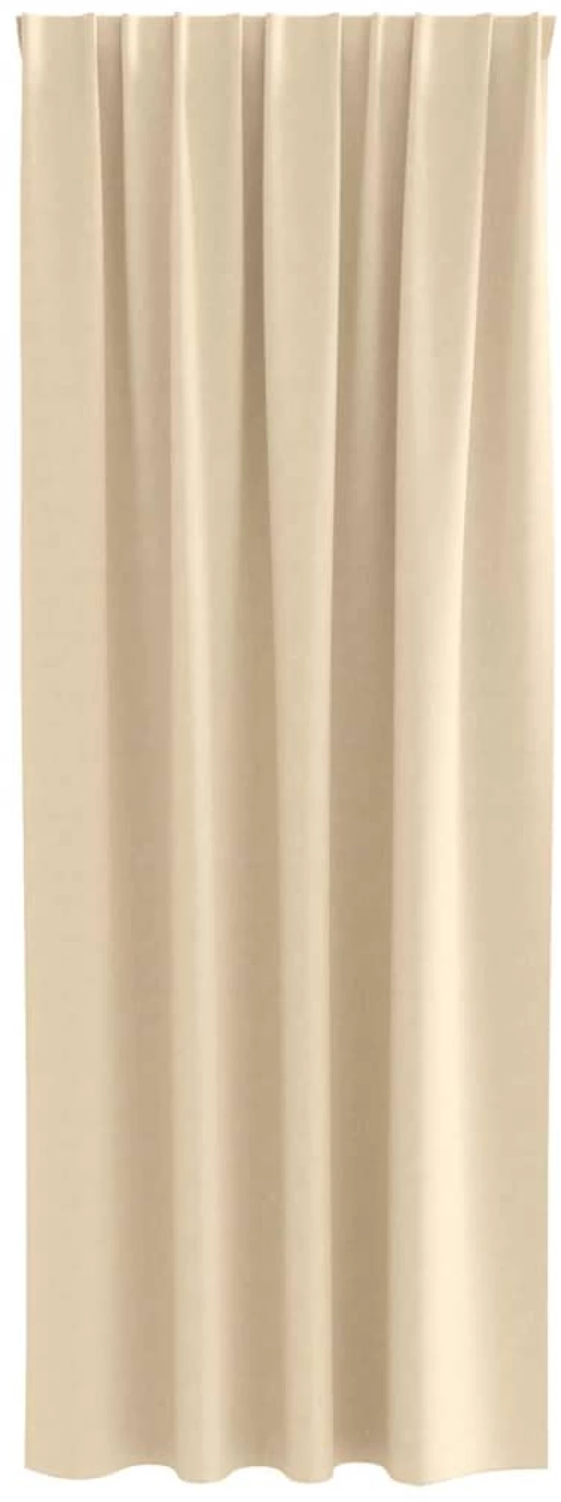 vidaXL Κουρτίνες με κουρτίνες 2 pcs Κρεμ 260 x 140 εκ. Πολυεστέρας