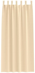 vidaXL Κουρτίνες με κουρτίνες 2 pcs Κρεμ 260 x 140 εκ. Πολυεστέρας
