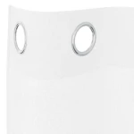 vidaXL Κουρτίνες με κουρτίνες 2 pcs Λευκό 140 x 175 εκ. Πολυεστέρας