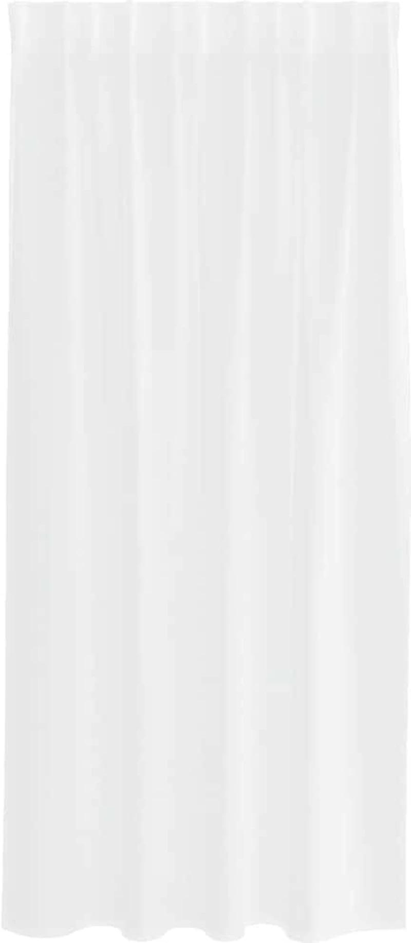 vidaXL Κουρτίνες με κουρτίνες 2 pcs Λευκό 140 x 175 εκ. Πολυεστέρας