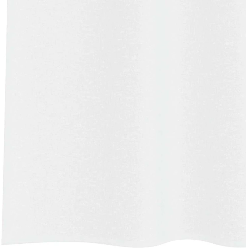 vidaXL Κουρτίνες με κουρτίνες 2 pcs Λευκό 140 x 175 εκ. Πολυεστέρας