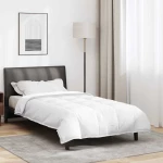vidaXL Κουβέρτες & Πάπλωμα Λευκό 155 x 220 εκ. Πούπουλο