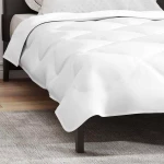 vidaXL Κουβέρτες & Κουβέρτες Λευκό 155 x 220 εκ. Μικροΐνες