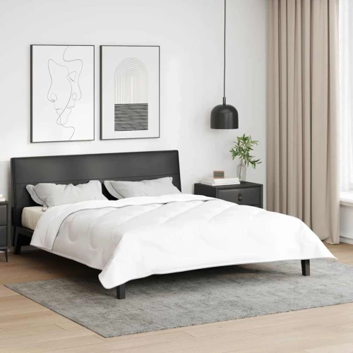 vidaXL Κουβέρτες & Κουβέρτες Λευκό 240 x 260 εκ. Μικροΐνες