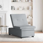 vidaXL Καναπές Κρεβάτι 3 σε 1 - Σχέδιο Pull-Out σε Ανοιχτό Γκρι Υφασμάτινο