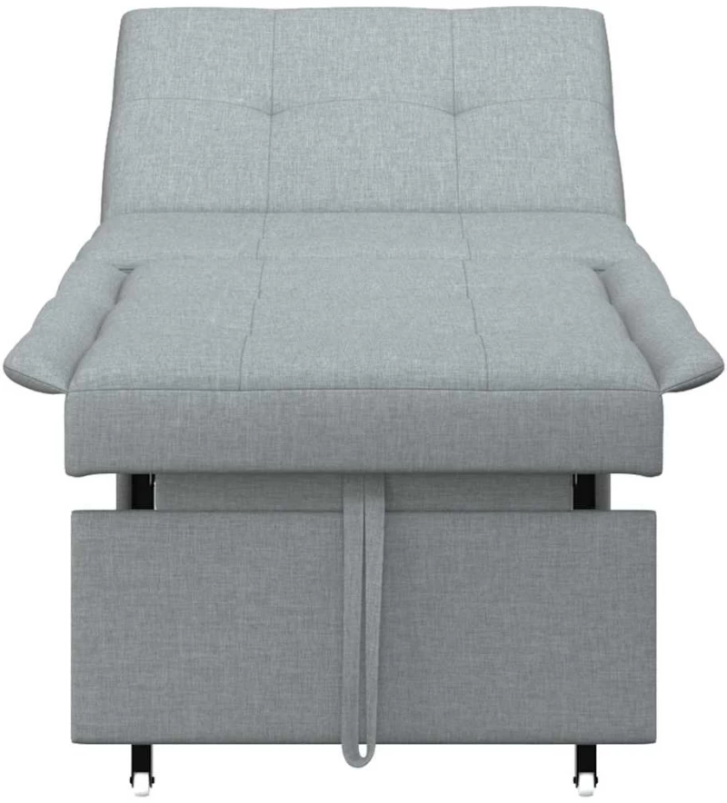 vidaXL Καναπές Κρεβάτι 3 σε 1 - Σχέδιο Pull-Out σε Ανοιχτό Γκρι Υφασμάτινο