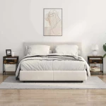 vidaXL Κομοδίνο Καπνιστή δρυς 38 x 30 x 48 εκ. Επεξεργασμένο ξύλο
