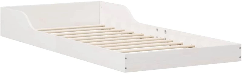 vidaXL Σκελετός Κρεβατιού Λευκό 80 x 200 cm Μασίφ ξύλο πεύκου