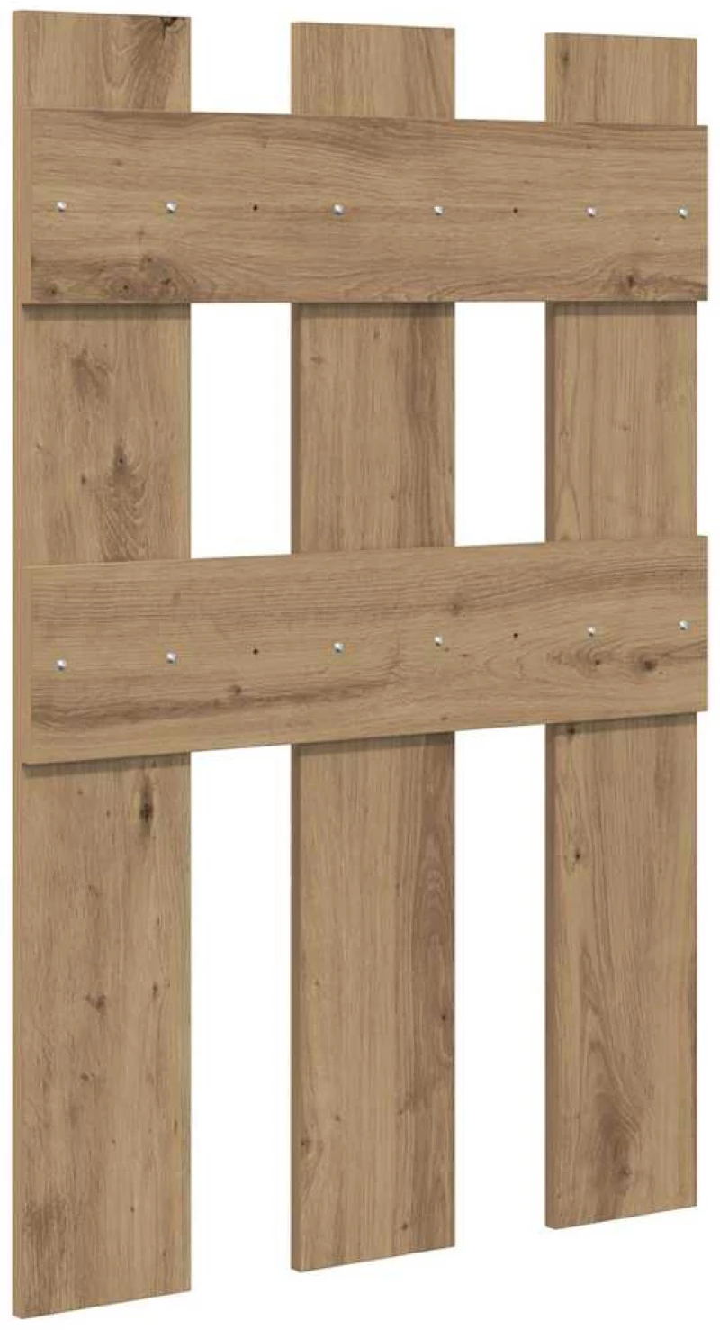 vidaXL Τοίχου Κρεμάστρα με αποθήκευση artisan δρυς 65 x 3 x 100 εκ.