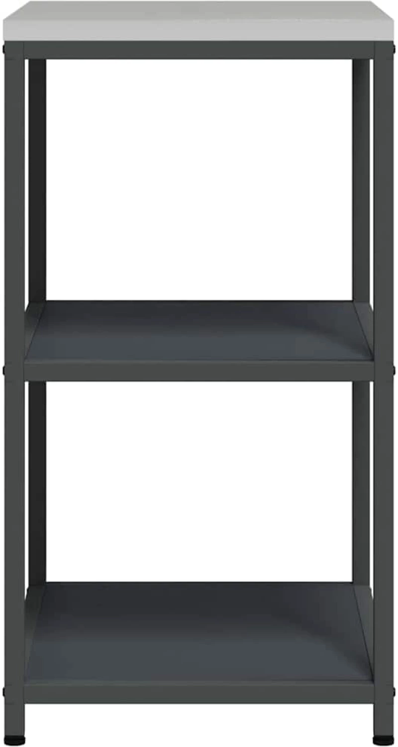vidaXL Ράφι Αποθήκευσης Κουζίνας Ανθρακί 60 x 50 x 92 εκ. Ατσάλι