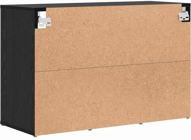 vidaXL Ντουλάπα Παπουτσιών Μαύρη δρυς 103x30x51 εκ Επεξεργασμένο ξύλο