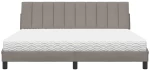 vidaXL Κρεβάτι Taupe 180x200 εκ. Υφασμάτινο