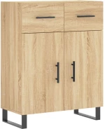 vidaXL Ντουλάπι Sonoma Δρυς 69,5 x 34 x 90 εκ. από Επεξεργασμένο Ξύλο