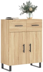 vidaXL Ντουλάπι Sonoma Δρυς 69,5 x 34 x 90 εκ. από Επεξεργασμένο Ξύλο