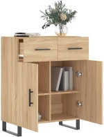 vidaXL Ντουλάπι Sonoma Δρυς 69,5 x 34 x 90 εκ. από Επεξεργασμένο Ξύλο