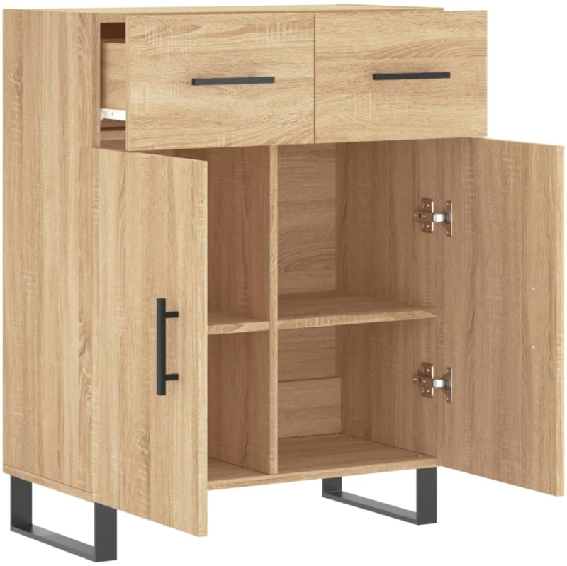 vidaXL Ντουλάπι Sonoma Δρυς 69,5 x 34 x 90 εκ. από Επεξεργασμένο Ξύλο
