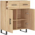 vidaXL Ντουλάπι Sonoma Δρυς 69,5 x 34 x 90 εκ. από Επεξεργασμένο Ξύλο
