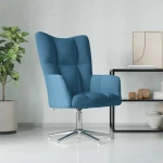 vidaXL Πολυθρόνα Relax Μπλε Βελούδινη