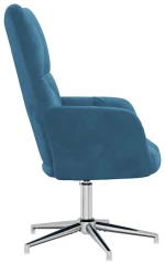 vidaXL Πολυθρόνα Relax Μπλε Βελούδινη
