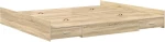 vidaXL Κρεβάτι με αποθηκευτικό χώρο Sonoma Δρυς 200 x 200 cm